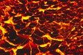 The ground is full of lava, Global warming, Lava ground background Royalty Free Stock Photo