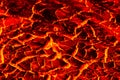 The ground is full of lava, global warming. Royalty Free Stock Photo