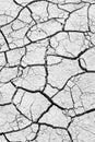 The ground has dried out due to lack of rain and has deep cracks Royalty Free Stock Photo