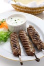 Ground lamb kebab Royalty Free Stock Photo