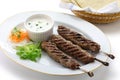 Ground lamb kebab Royalty Free Stock Photo