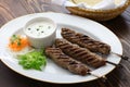 Ground lamb kebab