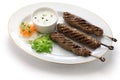Ground lamb kebab Royalty Free Stock Photo