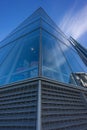 Ground level view of Iberdrola tower. Designed by architect Cesar Pelli.