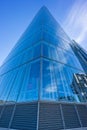 Ground level view of Iberdrola tower. Designed by architect Cesar Pelli.