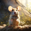 Charming Mouse Illustration With Detailed Facial Features