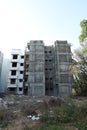 A ground level view of an under construction building Royalty Free Stock Photo
