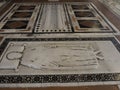 Medieval tomb inside santa croce church florence