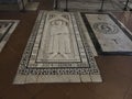 Medieval tomb inside santa croce church florence