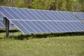 Ground mounted solar panels Royalty Free Stock Photo