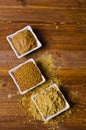 Ground mustard powder Royalty Free Stock Photo