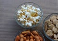 Ground nuts, pop corn and rewari