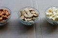 Ground nuts, pop corn and rewari