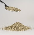 Ground Pepper on Tablespoon