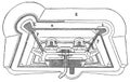 Ground plan of an intermediate structure of a fort.