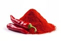 Ground Red Chili Pepper Paprika Transparent Isolated Spice Pile Royalty Free Stock Photo