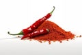 Ground Red Chili Pepper Paprika Transparent Isolated Spice Pile Royalty Free Stock Photo