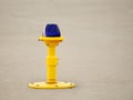 Ground side lamp taxiway Royalty Free Stock Photo