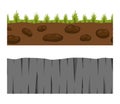 Ground slices vector