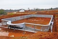 In Ground Swimming Pool Construction Royalty Free Stock Photo