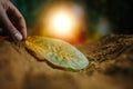 From the Ground Up Capturing the Intricacies of Soil, Hands, and a Delicate Leaf