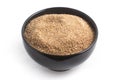 Ground Wheat for a Kibbeh in a bowl / Trigo para quibe. Royalty Free Stock Photo