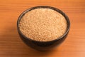 Ground Wheat for a Kibbeh in a bowl / Trigo para quibe. Royalty Free Stock Photo