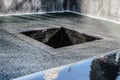 New York, Ground Zero, hole and fountain in tribute to the victims of September 11