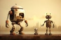 Groundbreaking Robot machinery evolution. Generate ai