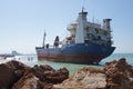 Grounded Cargo Ship Accident