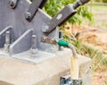 Grounding system of telephone tower Royalty Free Stock Photo