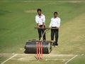 Cricket - Grounds Men at Work (Cricket Match) Royalty Free Stock Photo