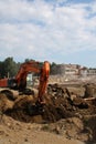 Groundwork on construction site Royalty Free Stock Photo