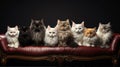 Group Of Adorable Cats
