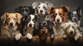 group of adorable dogs