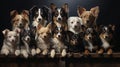 group of adorable dogs