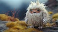 Tundra: A Felt Stop-motion Monster With Shiny Eyes And Spiky Mounds