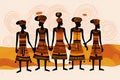 a group of african women standing next to each other