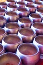 Group of alms bowls for donation