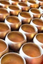 Group of alms bowls for donation