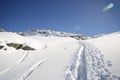 Mountaineering in winter