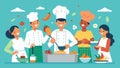 A group of amateur chefs cooking up innovative and unconventional dishes in a cooking competition beat out professional