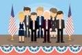 Group of american politicians. Royalty Free Stock Photo