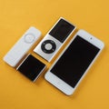 A Group of Apple iPods Royalty Free Stock Photo