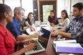 Group Of Architect Working At Desk On Computer Royalty Free Stock Photo