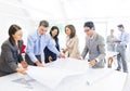 Group of Architects Planning on a New Project Royalty Free Stock Photo