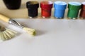 Group of artist brushes Royalty Free Stock Photo