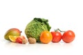 Group of asorted fruits and vegetables Royalty Free Stock Photo