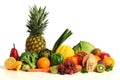 Group of asorted fruits and vegetables Royalty Free Stock Photo