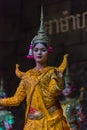 A group of Aspara Dancers were performing at a public perform in Siem Reap,Cambodia.